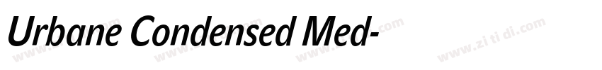 Urbane Condensed Med字体转换